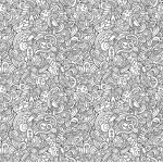 Spalvinami tapetai "Cosmos doodle" Spalvinami tapetai | Colorbee.lt